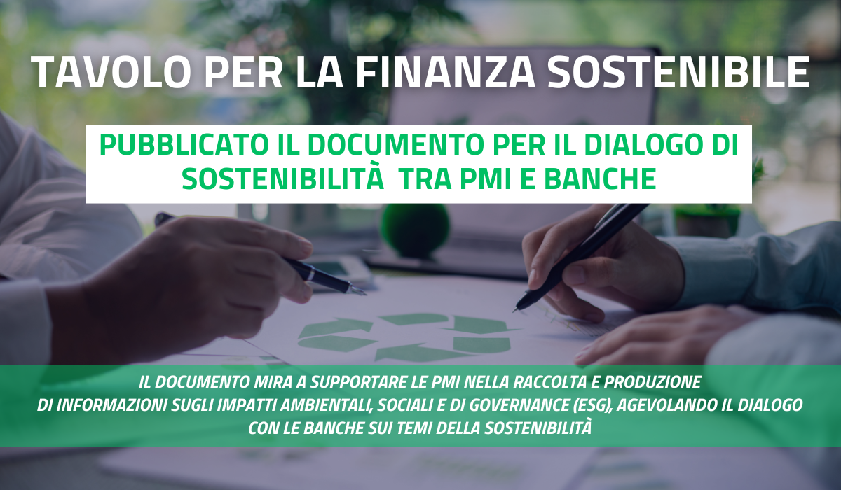 dialogo di sostenibilità tra pmi e banche